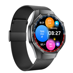 Reloj Inteligente EDS SK8Mini con Correa de Acero Negra, 3 Pares de Correas, Resistente al Agua IP68, Modos Deportivos Dynamic Island, Pantalla Siempre Encendida - Product Image 1