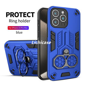 Lichicase Écran Protection Pliant Anneau Titulaire TPU Hybride PC Téléphone Shell pour Nokia <span class=keywords><strong>C10</strong></span> C20 C21 Couverture de Téléphone Portable - Product Image 5