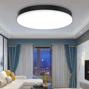 Moderna semplice plafoniera a led intelligente soggiorno bagno rotondo ip54 lampada da soffitto a led per la casa e l'hotel