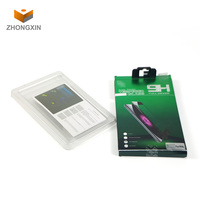 Boîte d'emballage en papier et verre trempé, couvercle pour téléphone portable de détail, 10 pièces