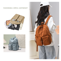 Sac à dos/sac à dos léger en nylon haute densité, résistant à l'eau, avec fermeture éclair, poche pour iPad 13 pouces, petite capacité, personnalisable