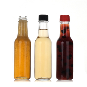 Tornillo tapa negra vinagre aderezo para ensalada botellas de salsa de soja vidrio, botellas de salsa picante de vidrio de 3oz 150ml botella de tomate de mermelada - Product Image 2