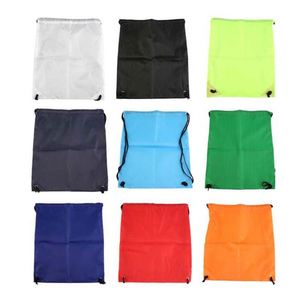 Bolsa con cordón de nailon y poliéster, mochila escolar para niños y niñas, para adultos, gimnasio, kit de educación física, baile, viajes, compras, bolsa portátil - Product Image 3