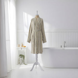 Unisex 100% Cotton Bathrobe Best Seller Quick <b>Dry</b> Summer Sleepwear Breathable Woven Fabric Light Weight All Year ODM Made Turkey - Product Image 4