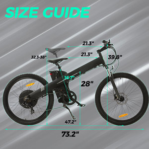 Exportation 26 pouces 48V aluminium capteur de lumière montagne <span class=keywords><strong>électrique</strong></span> e-bike frein à disque <span class=keywords><strong>vtt</strong></span> vélo - Product Image 2