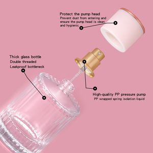 Botella de Perfume de Vidrio Transparente Vacía con Tapa de Rosca, 30ml 50ml 100ml, Recargable, para Viaje, con Logotipo Personalizado, Gran Venta - Product Image 4