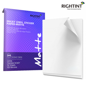 A4 dính nhãn tờ 100mic Matte Trắng tổng hợp PP dán máy in phun dính PP nhãn cho máy in phun - Product Image 4