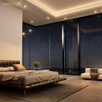 Ventana de Apertura Paralela WAZZOR con Certificación NFRC, Pared Extra Gruesa de 1.8-2.5 mm, Marco de Alta Resistencia y Capacidad de Carga para Viviendas y Apartamentos