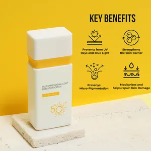 OEM Custom Korean Sunscreen Lotion Waterproof Moisturizing Tinted Bloqueador Solar Para Piel Spf 50 Sunscreen Cream For The Skin