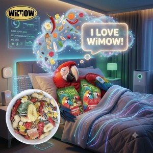 WIMOW Formule pour <span class=keywords><strong>oiseaux</strong></span> Friandises pour animaux Graines de tournesol Cacahuètes Vitamines 2kg 10kg Grison africain Cockatiel Ara Vente en gros OEM ODM - Product Image 1
