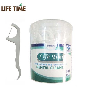 50 pièces de cure-dents en nylon avec boîte en étain, conteneur en plastique jetable vide pour l'emballage des cure-dents, en plastique, en bambou, en nylon - Product Image 3