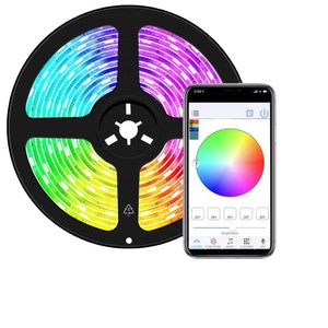 Tira de luces <span class=keywords><strong>LED</strong></span> infrarrojas con Bluetooth RGB colorido <span class=keywords><strong>5050</strong></span> tablero desnudo <span class=keywords><strong>Flexible</strong></span> suave para Bar y KTV