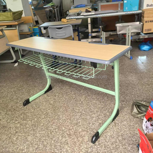 Bureau et <span class=keywords><strong>banc</strong></span> double Zoshine modernes en métal durable pour étudiants, idéal pour les salles de classe du collège et du lycée, et les bureaux. - Product Image 4