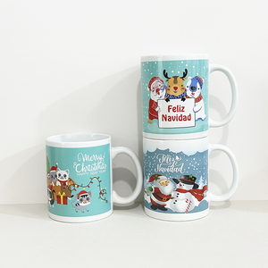 <span class=keywords><strong>Lot</strong></span> <span class=keywords><strong>de</strong></span> tasses à café en céramique <span class=keywords><strong>de</strong></span> Noël assorties (Père Noël, Bonhomme <span class=keywords><strong>de</strong></span> neige) – Vente en gros pour professionnels - Product Image 6