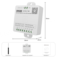 Contrôleur LED tout-en-un SP630E 5CH PWM SPI avec synchronisation musicale 5V-24V pour bande lumineuse LED Pixel WS2812B WS2811 pour COB 5050 RGB RGBW CCT