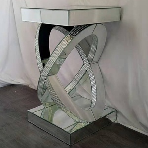 Tavolo Console Decorativo a Specchio Argentato a Forma di X, Vendita Calda - Product Image 6