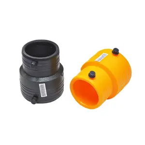 DN20-DN200 HDPE Electrofusion Gas fittings connector black yellow PE E/F REDUCER