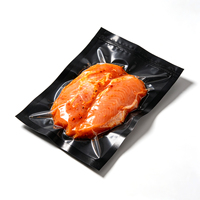 Voedselveilige, magnetronbestendige, transparante, zwarte vacuümverpakkingen van plastic voor huisdierenvoer, sushi en salade