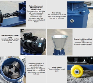 <span class=keywords><strong>Pellettatrice</strong></span> ad Alta Produzione 200-1000KG/H a Risparmio Energetico Diesel/Elettrica per Allevamento di Polli, Bovini e Bestiame - Product Image 5
