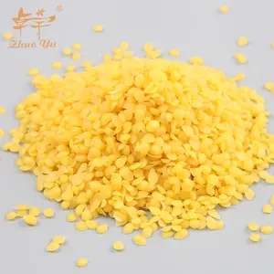 Grosir Beeswax Butir Kuning dari Lilin Lebah Disaring dengan Sampel Gratis Cina