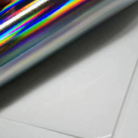 Papier autocollant holographique étanche A4-Feuilles d'étiquettes imprimables à jet d'encre en vinyle auto-adhésif pour conceptions personnalisées