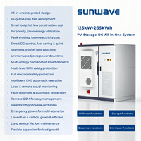Sistem Pembangkit Listrik Tenaga Surya Terkontainerisasi Deye 100kW 200kWh 500kW 1MW BESS Penyimpanan Energi Inverter Hibrida untuk Perkotaan dan Pabrik