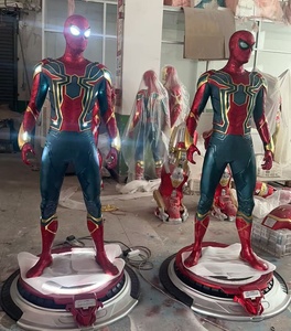 Estatua <span class=keywords><strong>de</strong></span> Fibra <span class=keywords><strong>de</strong></span> Vidrio <span class=keywords><strong>de</strong></span> Spider-Man <span class=keywords><strong>de</strong></span> <span class=keywords><strong>Marvel</strong></span> Hecha a Medida, Iron Man Brillante, Lista para Enviar, Decoración <span class=keywords><strong>de</strong></span> Sala <span class=keywords><strong>de</strong></span> Estar, Adorno Grande para el Suelo - Product Image 1