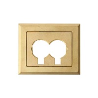 Cache-prise de sol en laiton forgé sur mesure par CNC, composants de boîtier de sol escamotable de précision pour usinage, revêtement PVD, OEM/ODM de précision