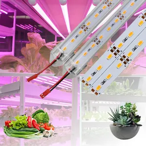 50CM SMD 5730 DC12V bitki yetiştirme lambaları Led Rig id şerit çiçek tohumlama sera için tam spektrum hidroponik LED Grow ışık çubuğu