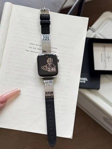 Cinturino Ibrido in Denim <span class=keywords><strong>e</strong></span> Pelle con Connettore Curvo per <span class=keywords><strong>Apple</strong></span> <span class=keywords><strong>Watch</strong></span> Ultra SE 9 <span class=keywords><strong>8</strong></span> <span class=keywords><strong>7</strong></span> 6, Elegante Cinturino con Fibbia - Product Image 3