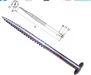 Ancre de <span class=keywords><strong>poteau</strong></span> à vis de terre Q235B pour le montage au <span class=keywords><strong>sol</strong></span> des panneaux solaires - Product Image 3