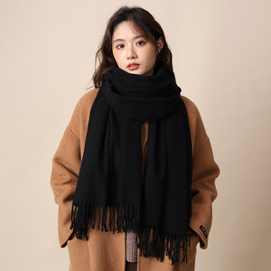 Bufanda coreana de cachemira sintética lista para enviar, para un calor cálido en invierno, unisex. - Product Image 6