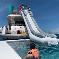 Toboggan gonflable en PVC pour quai de bateau extérieur, hauteur 5 m, personnalisé en usine, pour usage résidentiel