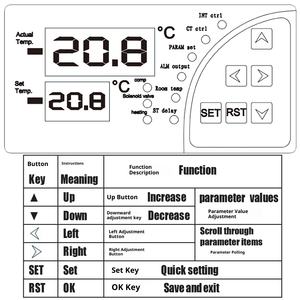 Controlador de <span class=keywords><strong>termostato</strong></span> de máquina de agua fría, compresor de arranque y parada, válvula solenoide de derivación, piezas de refrigeración de <span class=keywords><strong>calefacción</strong></span> eléctrica - Product Image 4