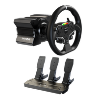Moza Racing R5 bundle kit game wheel steering wheel, cocok untuk game mobile dan komputer pribadi, kompatibel dengan mobile dan.