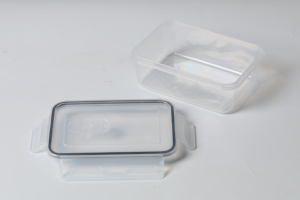 Juego de contenedores de almacenamiento de alimentos de plástico transparente calentables personalizados al por mayor con tapas para Cocina - Product Image 3