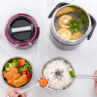 Fiambrera portátil de viaje de acero inoxidable 304, termo, taza de sopa de 8L, revestimiento interior de plástico, contenedor de comida para niños, logotipo para niños