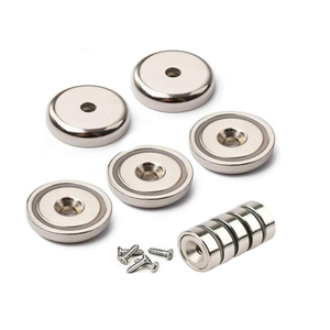초강력 N52 네오디뮴 컵 자석 32mm 카운터싱크 홀 포트 자석, 인장력 32kg, 1.26인치 디스크 패턴 할인 판매 - Product Image 4