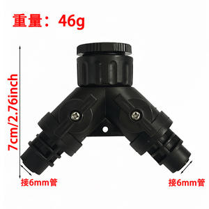 Tuyau d'irrigation flexible noir résistant aux UV de 1/4 pouce avec raccord rapide pour système d'arrosage - Product Image 4