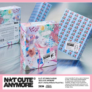 KPOP ILLIT - Primer Sencillo en CD - NOT CUTE ANYMORE - ILLIT X Ashley Williams - Álbum Coleccionable Oficial - Grupo Femenino Coreano - Bluewave - Product Image 4