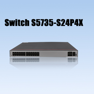 Commutateur d'accès <span class=keywords><strong>Ethernet</strong></span> intelligent PoE 24 ports S5735-S24P4X à connexion ultra-rapide, empilable SNMP pour réseaux d'entreprise et <span class=keywords><strong>de</strong></span> bureaux - Product Image 2
