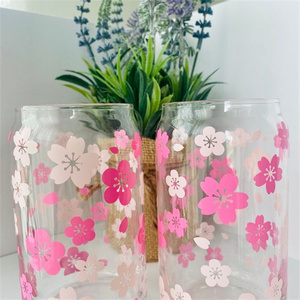 Papier de transfert personnalisé pour gobelets en vinyle UV DTF pour 16oz 20oz 24oz Libbey tasses en verre tasses à café gobelets autocollant - Product Image 1