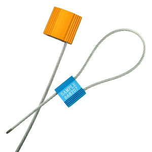 Tùy chỉnh bảo mật cao Con dấu in số nhôm hợp kim cáp kim loại con dấu - Product Image 1