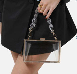 transparent+acrylic strap