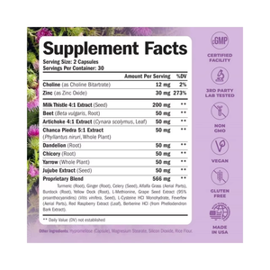 OEM/ODM <b>Liver</b> Cleanse Detox & Repair Milk Thistle <b>Supplement</b> - 60 Capsules Herbal <b>Liver</b> Support - Choline, Artichoke Extract - Product Image 2