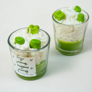 Citrus Pudding <b>Small</b> Jar <b>Candle</b> Fresh Fruity Home Fragrance for Cozy Ambiance Relaxation Bedroom Living Room Decor and Gifting - Product Image 2