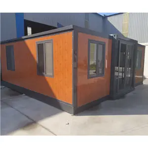 Có thể gập lại nối dài tự xây dựng khung gỗ nhà thiết kế container năng lượng mặt trời mô-đun nhà