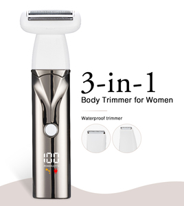 <span class=keywords><strong>Rasoir</strong></span> 3-en-1 pour femme, lame en céramique, épilation indolore, utilisation humide et sèche, étanche IPX4, rechargeable par USB, <span class=keywords><strong>rasoir</strong></span> pour bikini et aisselles - Product Image 5