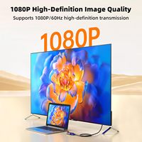 Câble convertisseur Biaze Active DP vers VGA pour PC, ordinateur portable, moniteur, projecteur, prend en charge l'adaptateur Plug&Play Full HD 1080P
