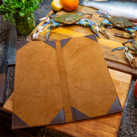 Porte-menus en cuir personnalisé double face avec logo sur mesure, fait main, pour listes de vins et menus de restaurant, portable, cadeaux modernes